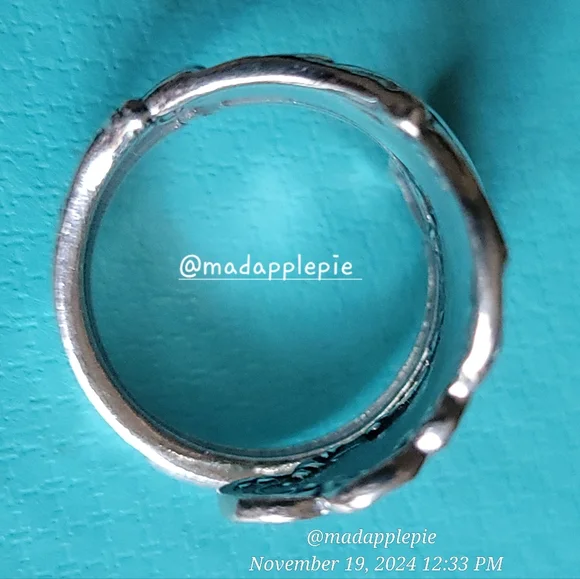 Vintage Sterling Silver Spoon Ring Goddess Woman Nude Muse Nymph Designer #133 - Picture 11 of 13